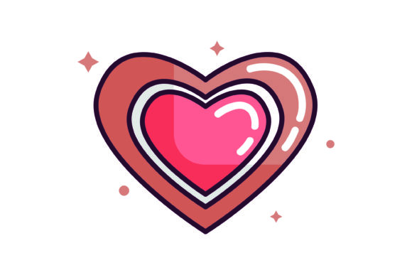 Brown Heart Cookies Christmas Icon for Branding and Design