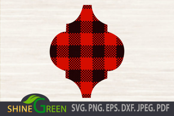 Buffalo Plaid Arabesque Tile - Christmas