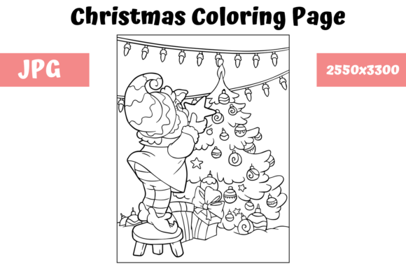 Christmas Coloring Page for Kids - 22 Review for Digital Sellers
