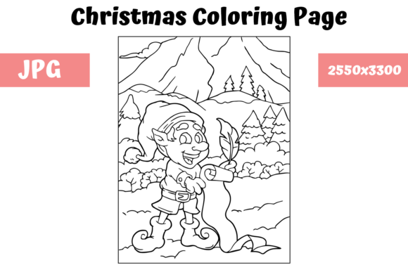 Christmas Coloring Page for Kids - 8