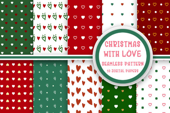 Christmas with Love Seamless Pattern Review for Branding and Marketing