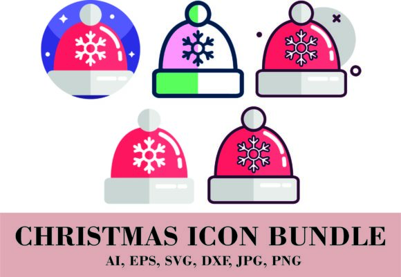Cute Christmas Hat Bundles for Digital Sellers