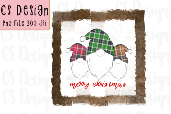 Gnomes Christmas Sublimation Graphic for Crafts