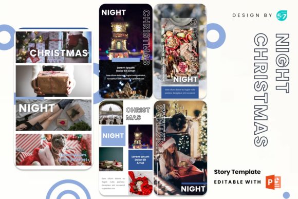 Instagram Stories - Night Christmas for Presentation Templates