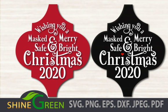 Merry Christmas 2020 Arabesque Tile for Crafts