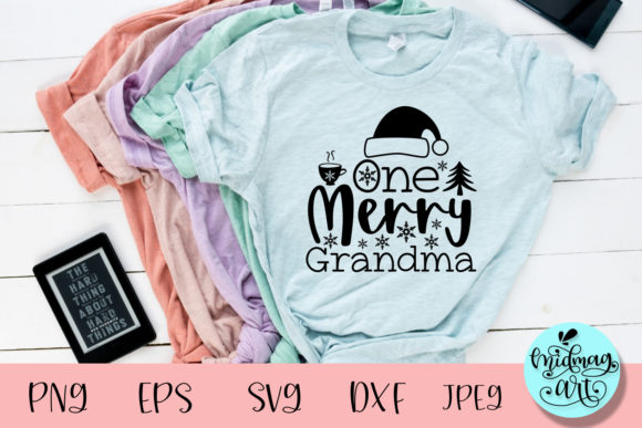 One Merry Grandma Svg for T-Shirt Designs