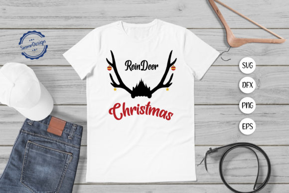 Reindeer Christmas SVG File for Crafts