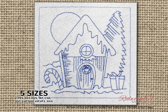 Santa's Workshop Bluework for Christmas Designs